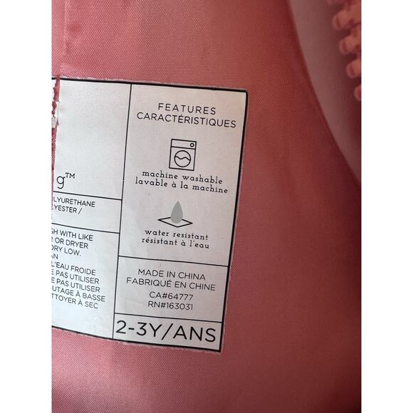 Rise Little Earthling Light Pink Snow/rain Bibs Pants Sz 2-3 - Picture 9 of 11